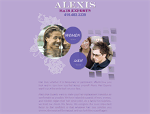 Tablet Screenshot of alexishairexperts.com